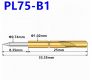 Пружинный контакт-зонд PL75-B1, (33.35мм, диаметр 1.02мм, давление пружины 120г)